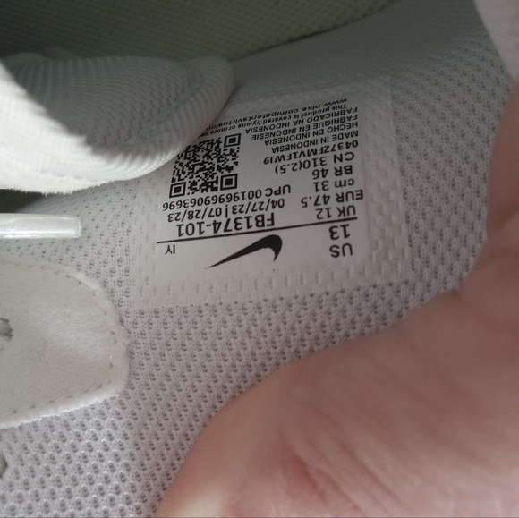 [FB1374-101] Mens Nike Air Force 1 MID EVO 'WHITE BLACK' - Picture 6 of 6